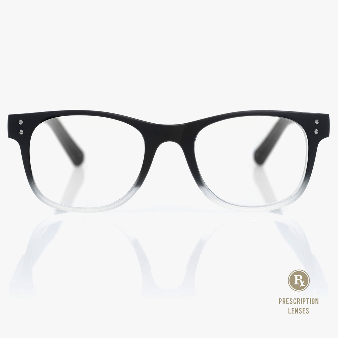Black white glasses deals