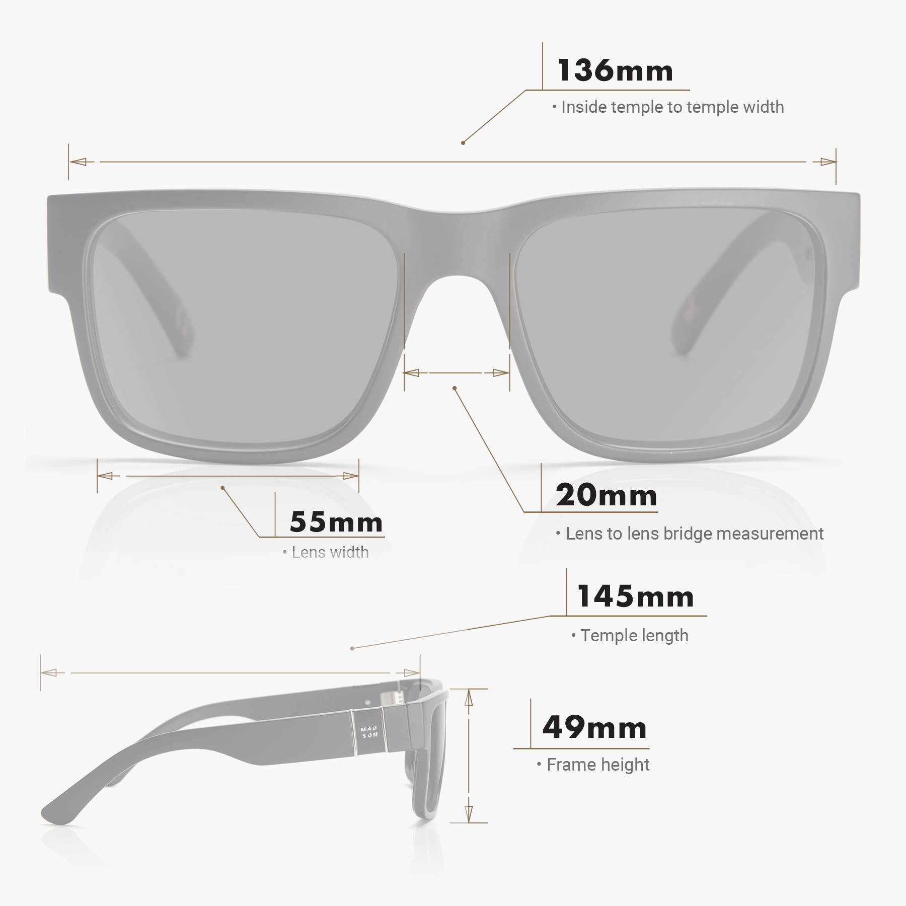 Strut Polarized Sunglasses for Men | Madson Of America – Madson Of America